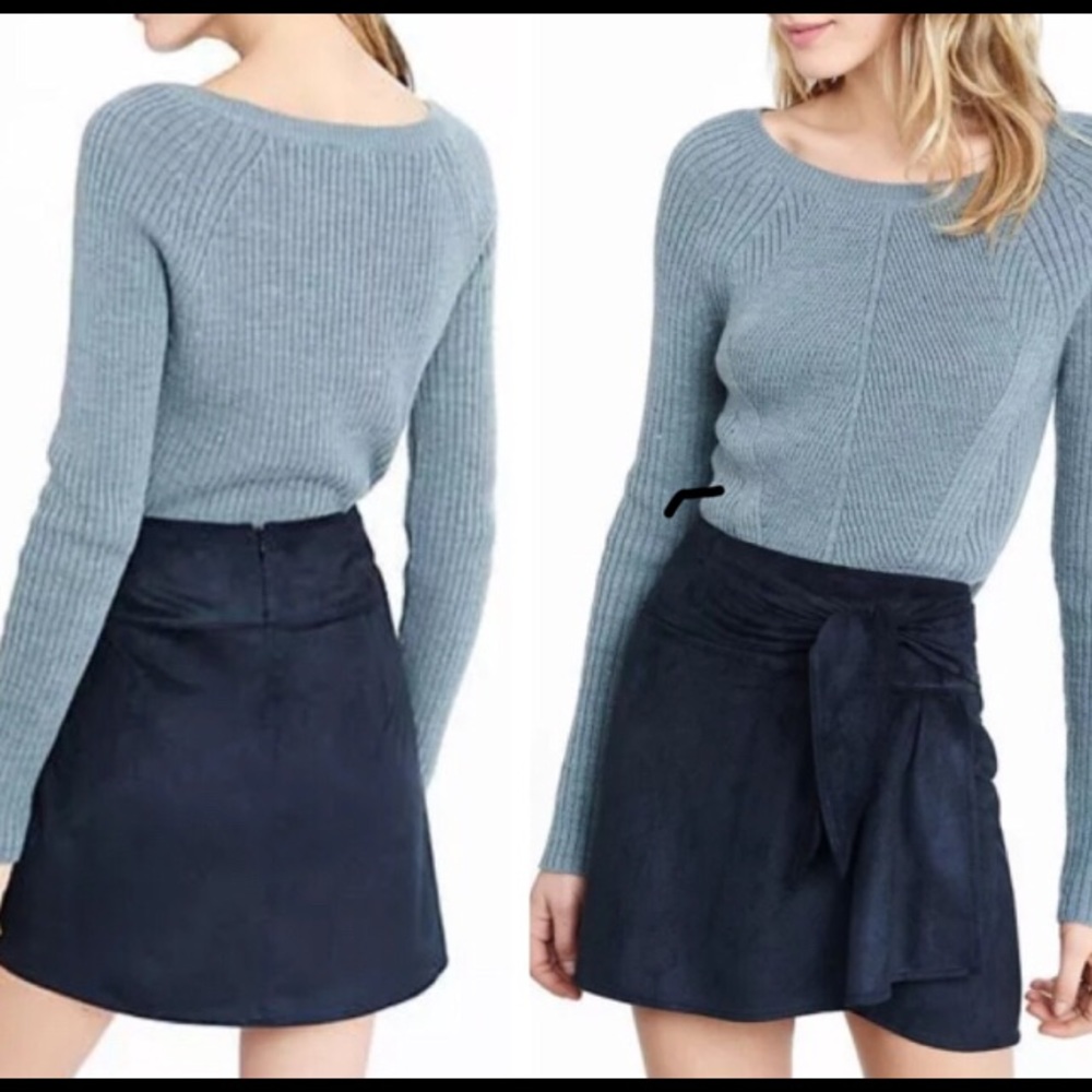 Black Suede Mini Skirt. Size Small
